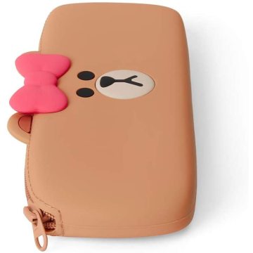Choco Character Cute Silicone Pencil Case Pouch Bag