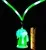 led Flashing Green Beer Mug Necklace - Make St. Patrick's Day
