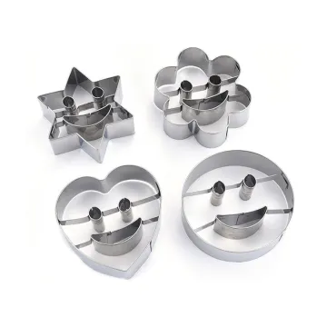 Handcrafted 3D Press Smile Face Pattern Dough Biscuit Cookie Mould