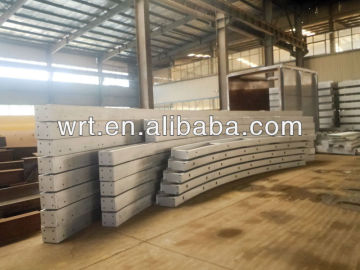 Steel structure building for melting furnace construction