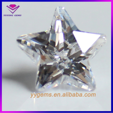 AAA Grade Star Shaped White Cubic Zircona Gemstones