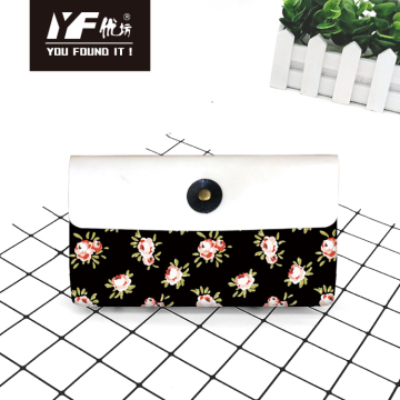 ดอกไม้สไตล์ Ocean Flower Custom Pu Handbag กระเป๋าเครื่องสำอางกระเป๋าดินสอและกระเป๋าอเนกประสงค์กระเป๋า