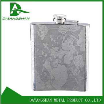 Drinkware Of Our Factory Unique Design Portable Stainless Steel Silver Hip Flask Engraving