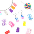 Resin Glitter Bear Charms Accessoires de bijoux en vrac