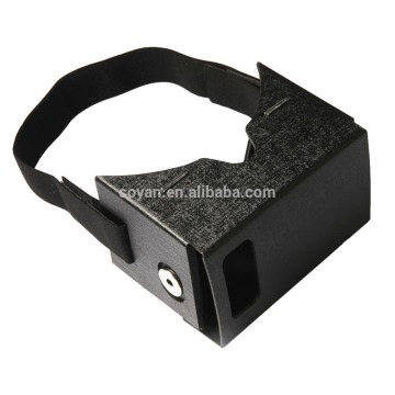 DIY PU Materials 3D Google Cardboard VR with NFC, VR Glasses with Custom Logo Print, OEM order are highly welcome