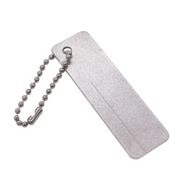 Portable EDC Keychain Diamond Sharpening Stone for Camping and Fishing