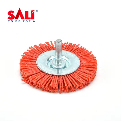 Red Nylon Shaft Polishing Brush for Drill Machines