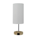 Grain base touch table lamp USB charging port