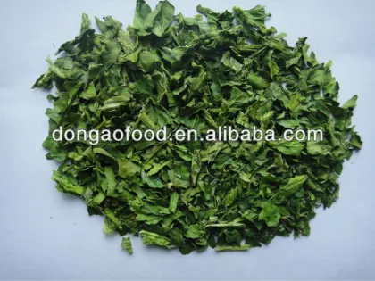 dehydrated spinach leave