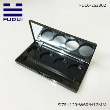 Wholesale empty plastic four color eyeshadow palatte
