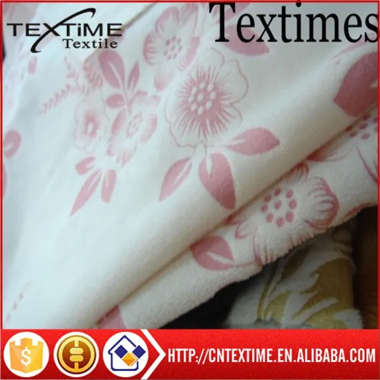 beautiful flower printed fabric for home textile
