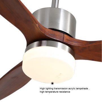 52'' Quiet Design 3 Blade Wood Ceiling Fan