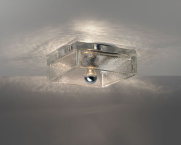 Factory Bezpośrednia Sprzedaż: Jonathan Browning Brass Modern Glass Rouville Flush Mount do łazienki