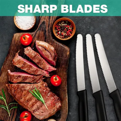 Stainless Steel Bagel and Sourdough Bread Slicer Knife