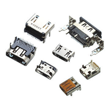 Mini USB connector 5P SMT female part