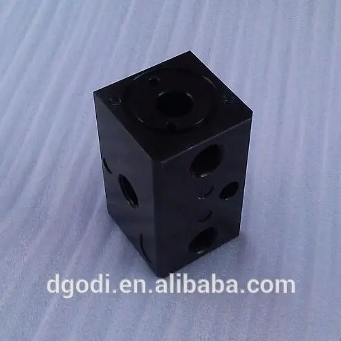 cnc milling aluminum water cooling block