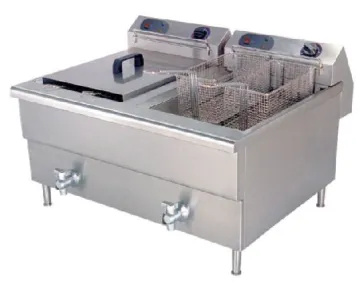 Giant-size Double fryer, USA style