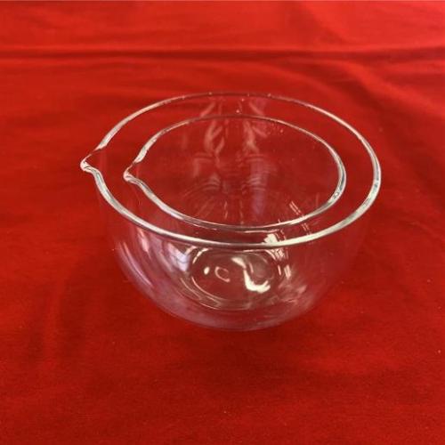 Glass Round Bottom Low Evaporating Dishes 90mm