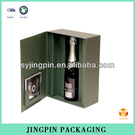 factory 2.5mm paperboard wine box with 4c printing