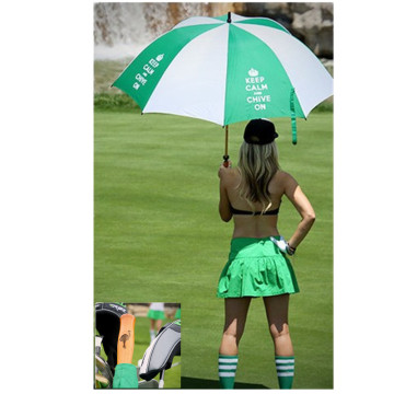 Fashion Wood Pole Advertising Golf Sun Rain Umbrellas (SMD-STR139)