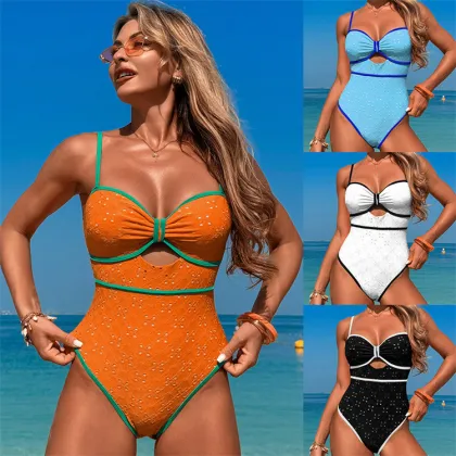 2025 Women's One-Piece Sexy and Fashionable Hot Spring Swimsuit