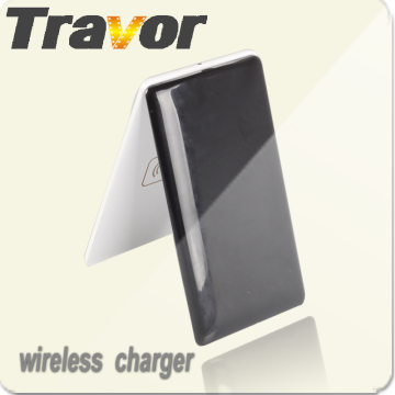Qi Receiver Wireless Charger with Genunie Leather for Samsung/HTC/iPhone/Nokia