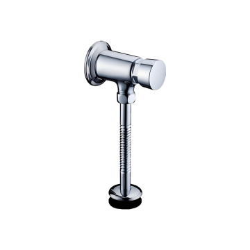 Chrome Plated Urinal Delay Valve - Push Brass Time-delay Flushing Valve