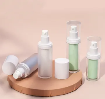 Double Wall Transparent Airless Bottle 15ml 30ml