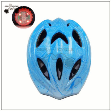 colorful kids bicycle bike helmet with tail light