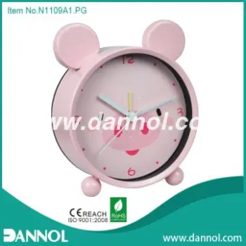 4\" Mini Pig Iron Table Alarm Clock