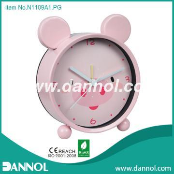 4\" Mini Pig Iron Table Alarm Clock