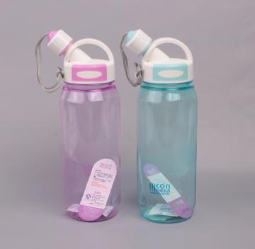 BPA Free colorful transparent Plastic water bottle sport water bottle