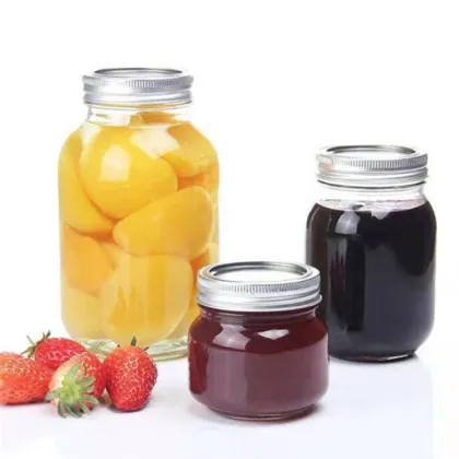 86mm Wide Mouth Glass Ball Mason Jar with Lid and Ring