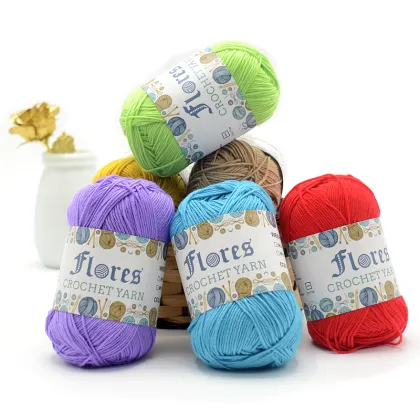 Wholesale Mixed Colors Bamboo Fiber Yarn for Crochet Crafts and Cotton Yarn