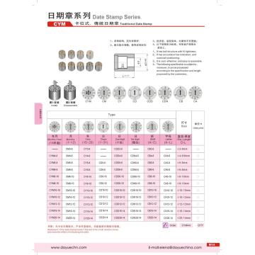 Le moule ISO9001 partie le cachet de date traditionnel de type carte