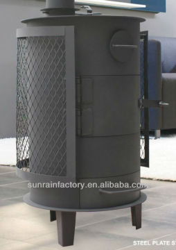 best selling steel plate wood burning modern stove(DL014)