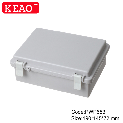 Cubiertas eléctricas resistentes a la intemperie caja única a prueba de agua caja electrónica caja de electrónica exterior red de plástico en
