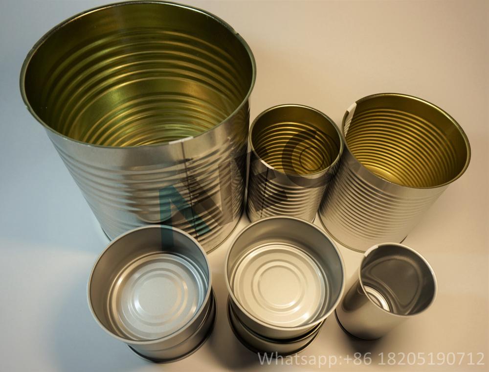 Empty tin can for beans and cheese