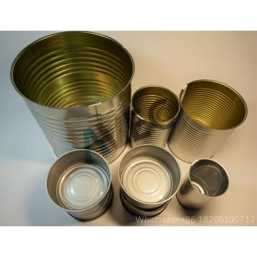 Empty tin can for beans and cheese