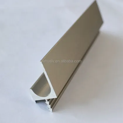Aluminium Gold J Profile Handle for Modern Kitchen Cabinets
