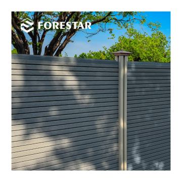Free Sample Aluminum Post Anti-UV Waterproof WPC Panel Fence for Lame de Cloture