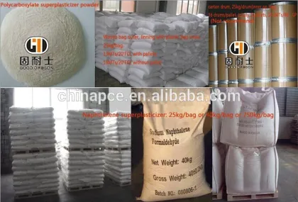 NSF polynaphthalene sulphonate water reducing agent chemical contrete admixture powder