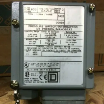 New Original Schneider Electric Pressure Switch 9012G with 25Q4 Sensor: 150 psi Rating