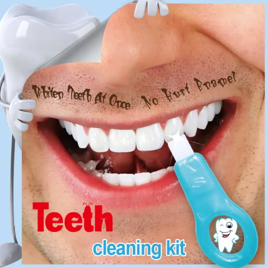Yellow And Black Teeth Cleaner for Coffee Drinker
