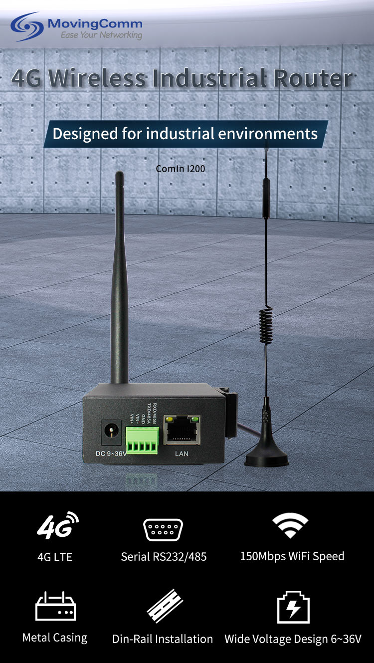 4G جهاز التوجيه الصناعي 4G Industrial router