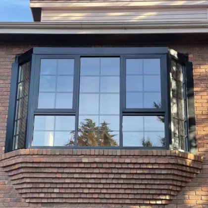 Commercial Custom Soundproof AluminumAccordion Bay Windows and Sliding Glass Doors