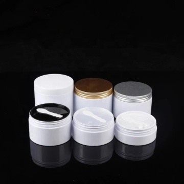 18oz Pretty White Plastic Food Canning Honey Jar Body Butter Storage Container Canister