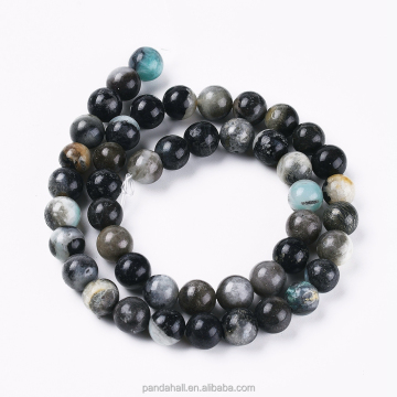 Wholesale Round 8mm Natural Black Flower Amazonite Beads: Pandahall's Exclusive Collection