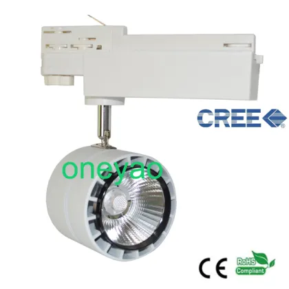 24W 2175lm 2014 New design LED three-circuit track light CREE track light