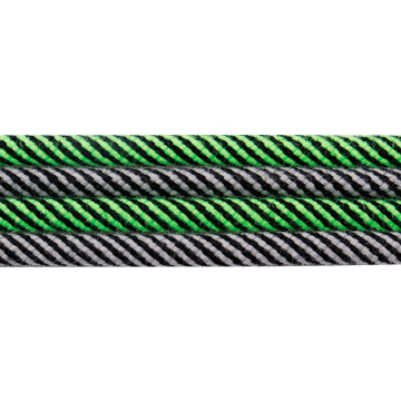 Weiou Company Two Color Grey Green Twill Twill Twill Inceelaces con aglet in argento in metallo